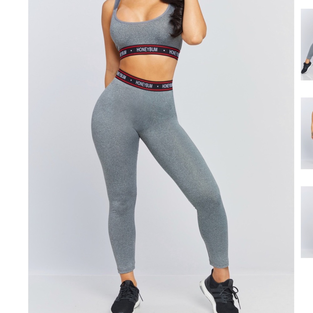 Honey bum matching sports bra and leggings set!!